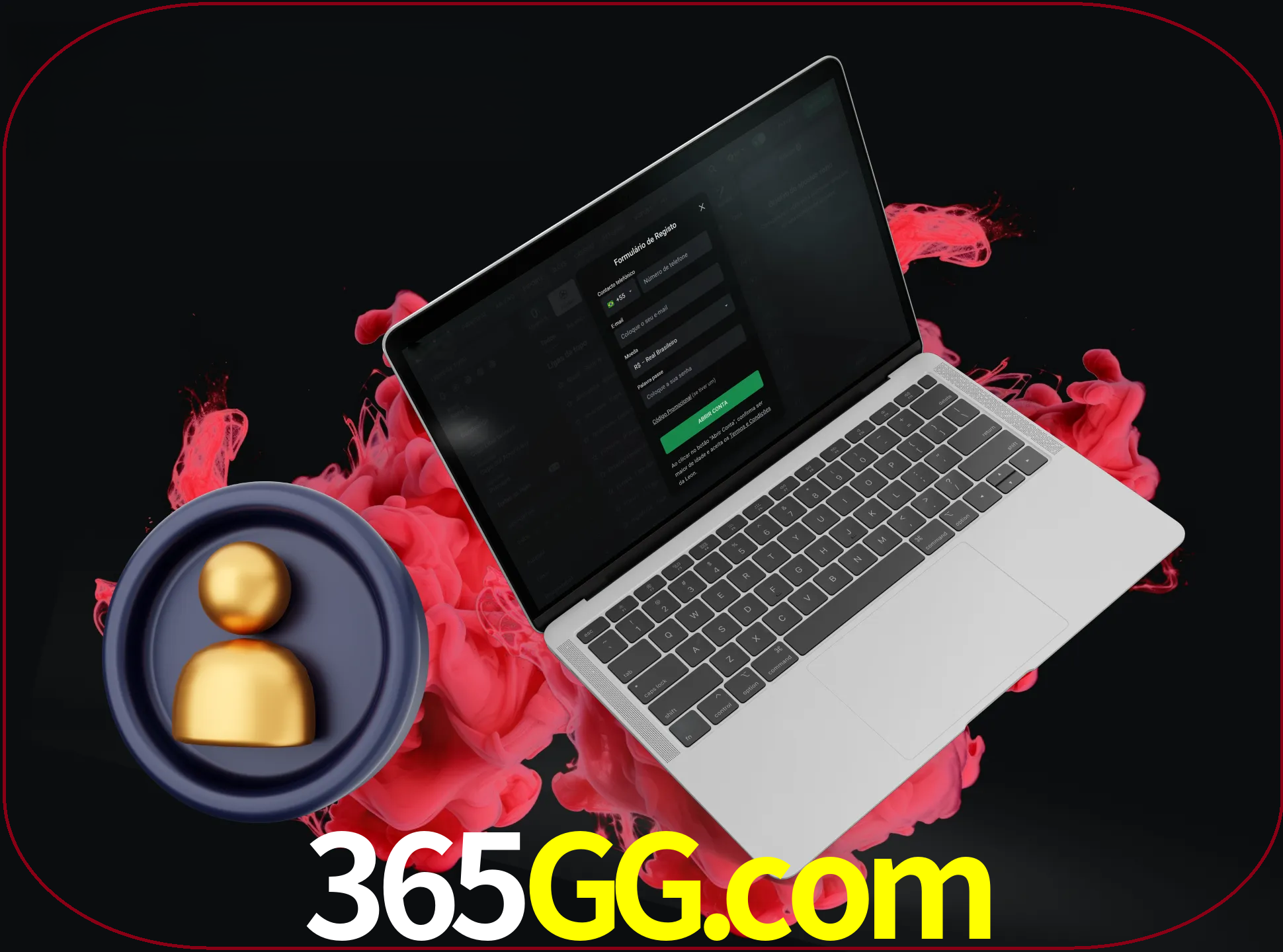 No cabeçalho do site 365gg, clique no botão que o levará a um formulário especial onde terá de introduzir as suas informações actuais.
