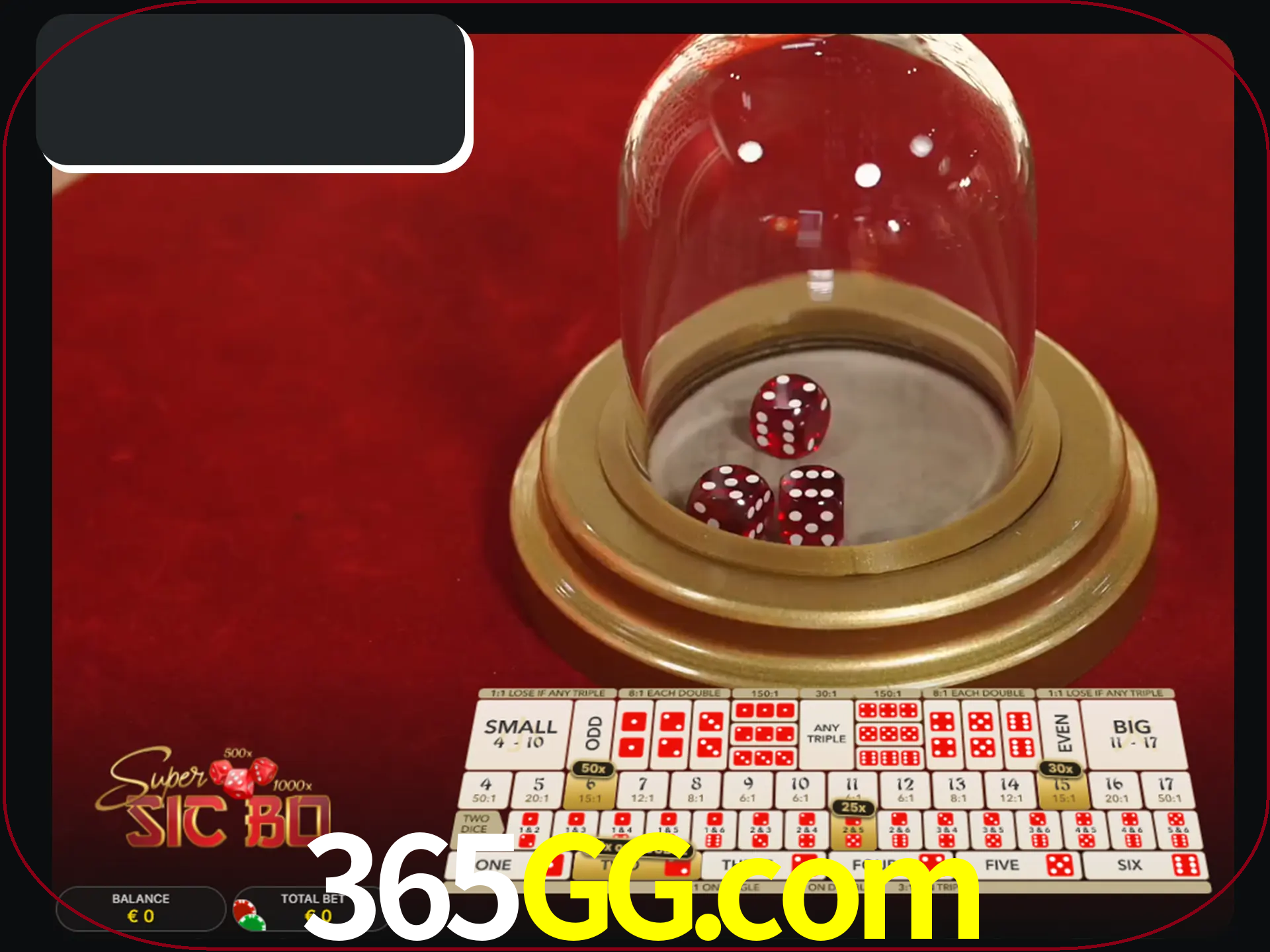 Deixe os dados ao seu lado nos jogos da Sic Bo.